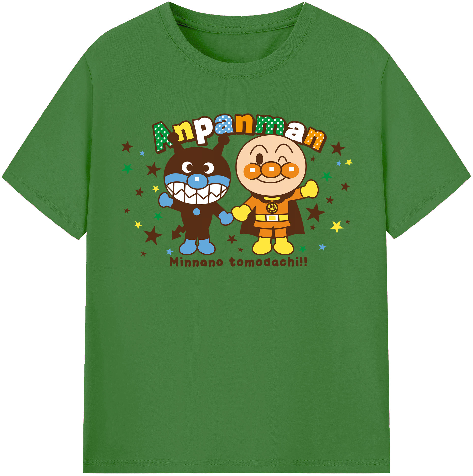 （画像用） アンパンマン Anpanman レディースカジュアルプリントTシャツ（綿100％）